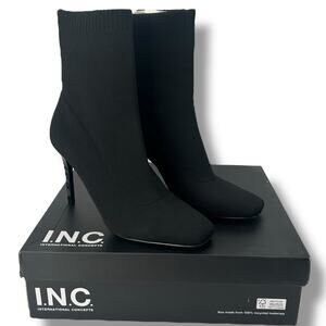 INC International Concepts Women's Black Ankle Boots